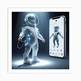 Space Baby 4 Art Print