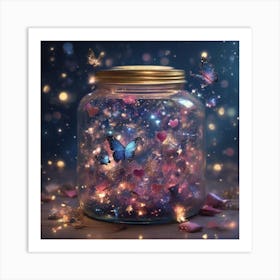 A jar full of sparkle Art Print