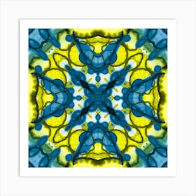 Ukraine Symbol Blue And Yellow Pattern 4 Art Print