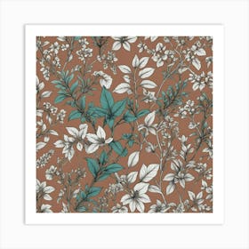 Floral Wallpaper 6 Art Print