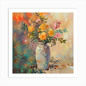 Leonardo Anime Xl Oil Painting A Vibrant Impressioniststyle Pa 0 Art Print