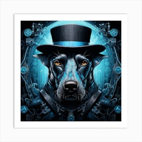 Steampunk Dog 1 Art Print