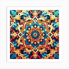 Abstract Mandala 1 Art Print