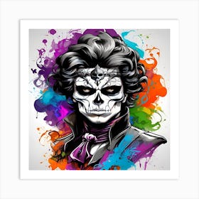 Scary man Art Print