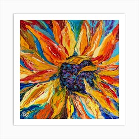 Fire flower Art Print