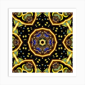 Psychedelic Mandala 51 Affiche