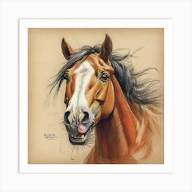 Horse Portrait 7 Art Print