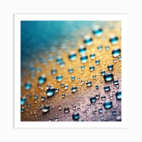 Water Droplets 9 Art Print