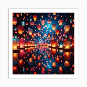 Chinese Lanterns Art Print