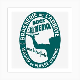 Brasserie De Labbaye Art Print