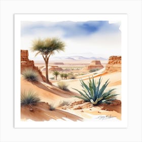 Desert Landscape 131 Art Print