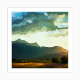 Mountain landscape Art Print