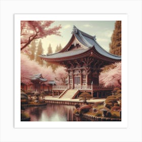 Japanese Pagoda Art Print