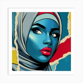 Pop Muslim Woman 1 Art Print