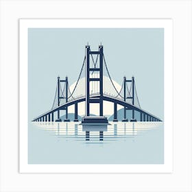 Bridge Over The Water Art Print