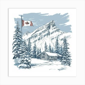 Canadian Cabin Art Print