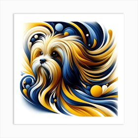 Havanese Dog Breed 04 Art Print