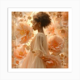 Girl In A Dress 4 Art Print