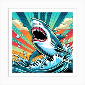 Pop Shark 2 Art Print