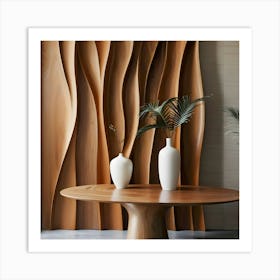 Wavy Wall 5 Art Print