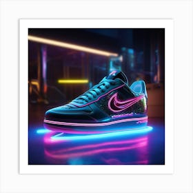 Nike Air Force 1 Neon Art Print