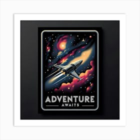 Adventure Awaits Art Print