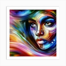 Portrait of a woman 2 Art Print