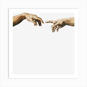 Michelangelo Creation Of Adam Art Print