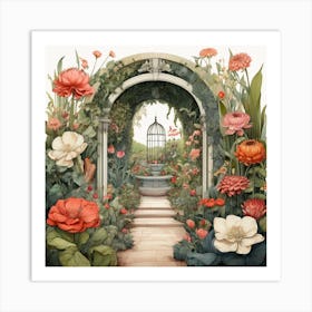 Garden Gate Art Print