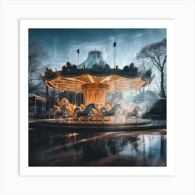 Carousel Art Print