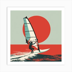 Windsurfing 1 Art Print