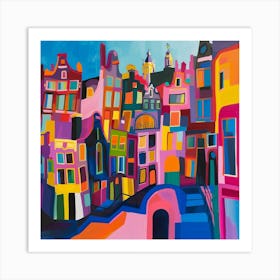 Abstract Travel Collection Amsterdam Netherlands 5 Art Print