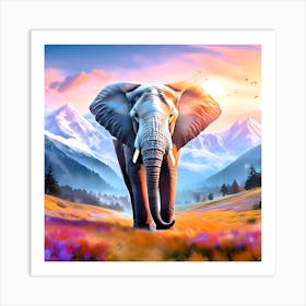 Elephant Series No.2 Art Print