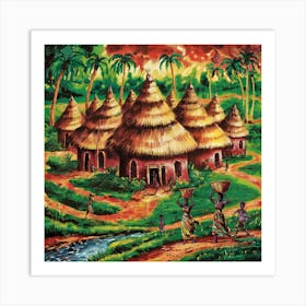 Village In Africa Art Print