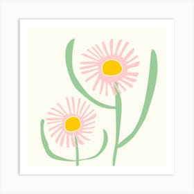 Pink Daisies 2 Art Print