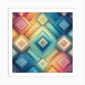 Abstract Geometric Pattern 27 Art Print