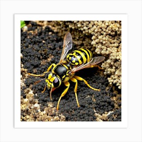 Wasp nature 7 Art Print