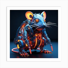 Robot Rat 3 Art Print