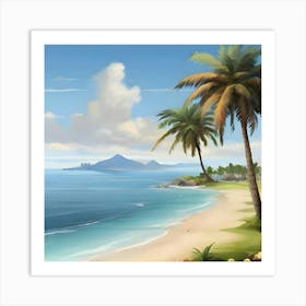 Of A Beach Art Print