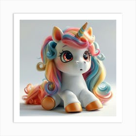 Unicorn 3d Model 27 Art Print