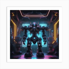 Futuristic Robot 59 Art Print