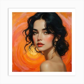 Portrait Of A Woman 5 Art Print