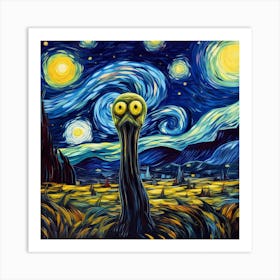 Alien Meep Meep Art Print