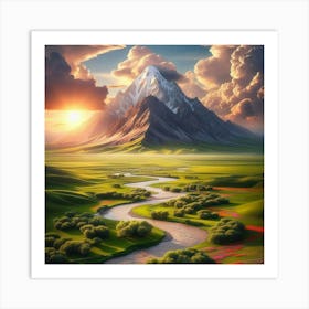 Landscape Painting 55 Art Print