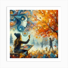 Autumn Painting 1 Art Print