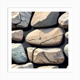 Stone Wall 91 Art Print