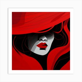 Red Hat 2 Art Print