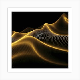 Abstract Wave - Wave Stock Videos & Royalty-Free Footage 6 Art Print