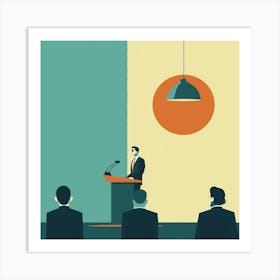 Business Presentation Art Print