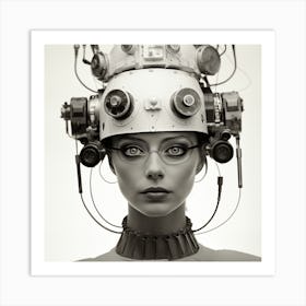 Futuristic Woman 6 Art Print